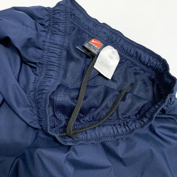 Nike 90s 2000s Vintage Basketball pants ankle zip navy embroidered swoosh Y2K XL - Picture 8 of 10